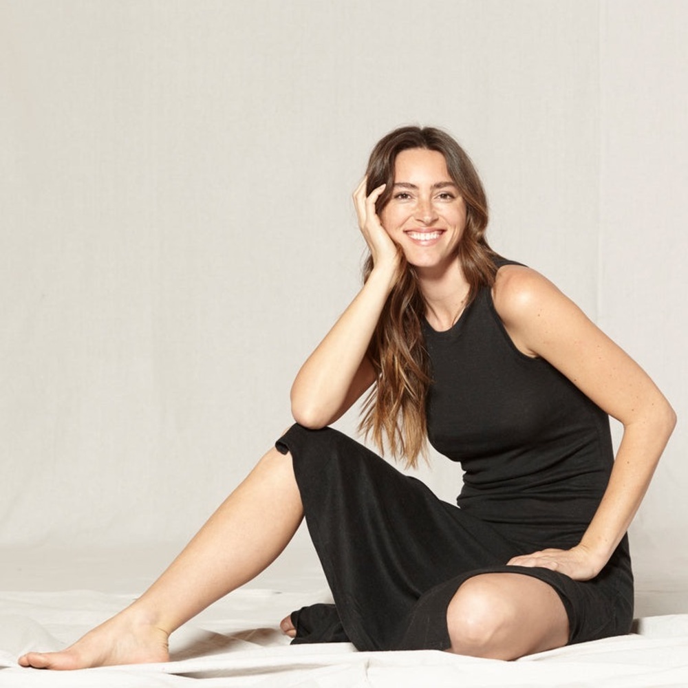 Outerknown Neptune Tank Dress medium in black